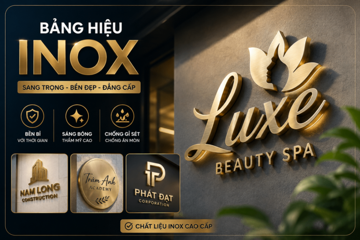 Mẫu bảng inox ăn mòn