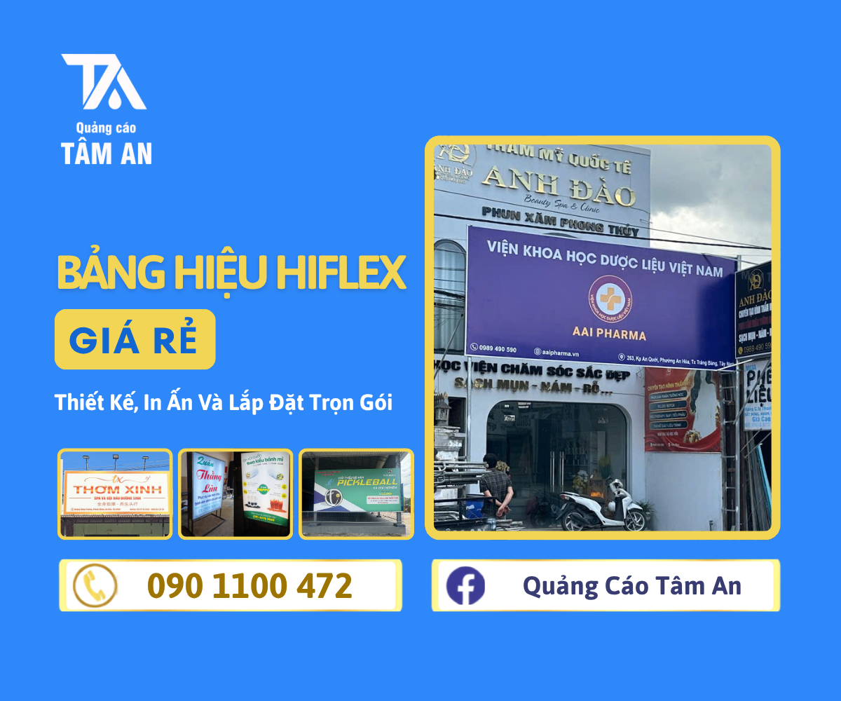 Mẫu bảng hiệu Hiflex