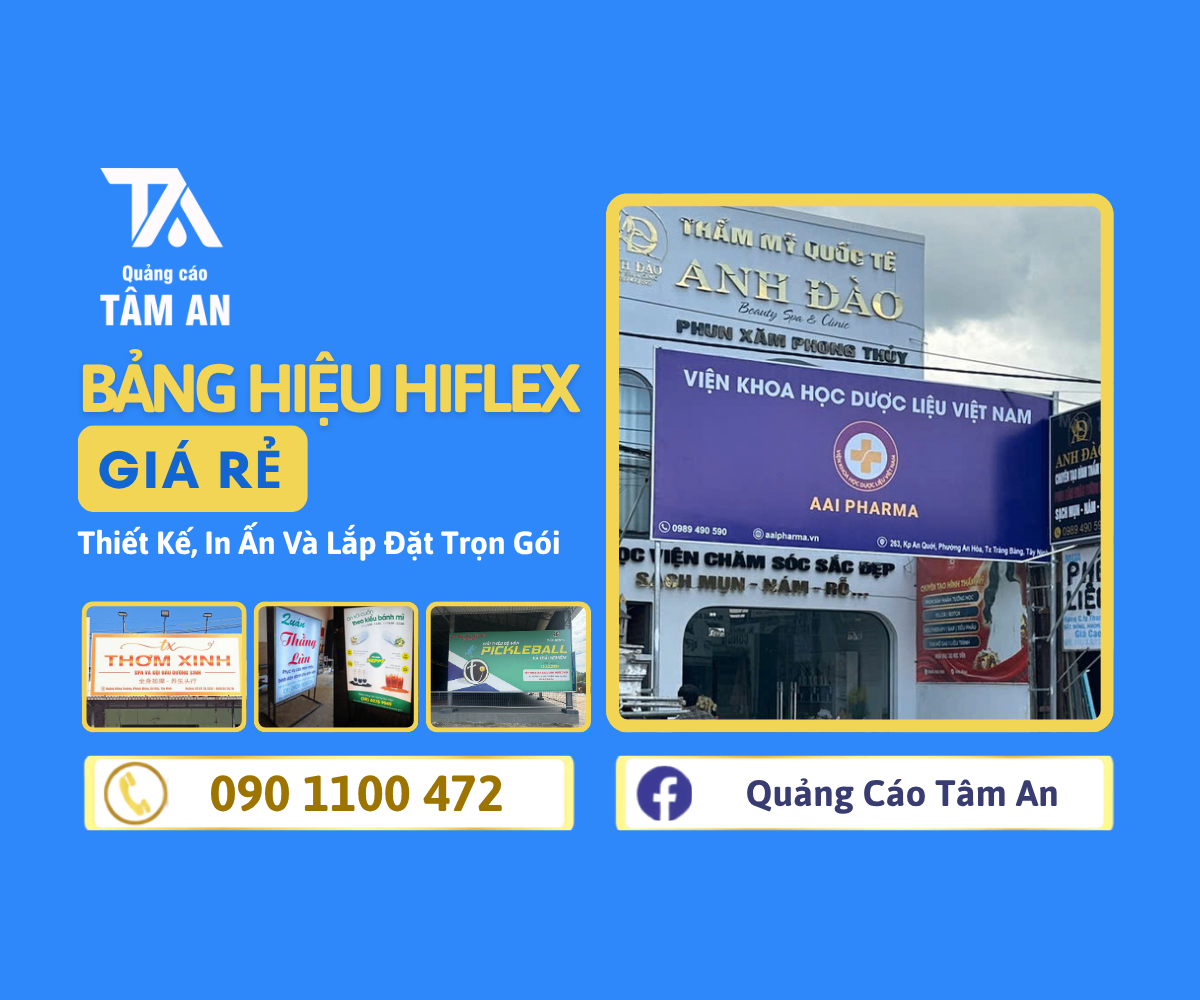 Mẫu bảng hiệu Hiflex