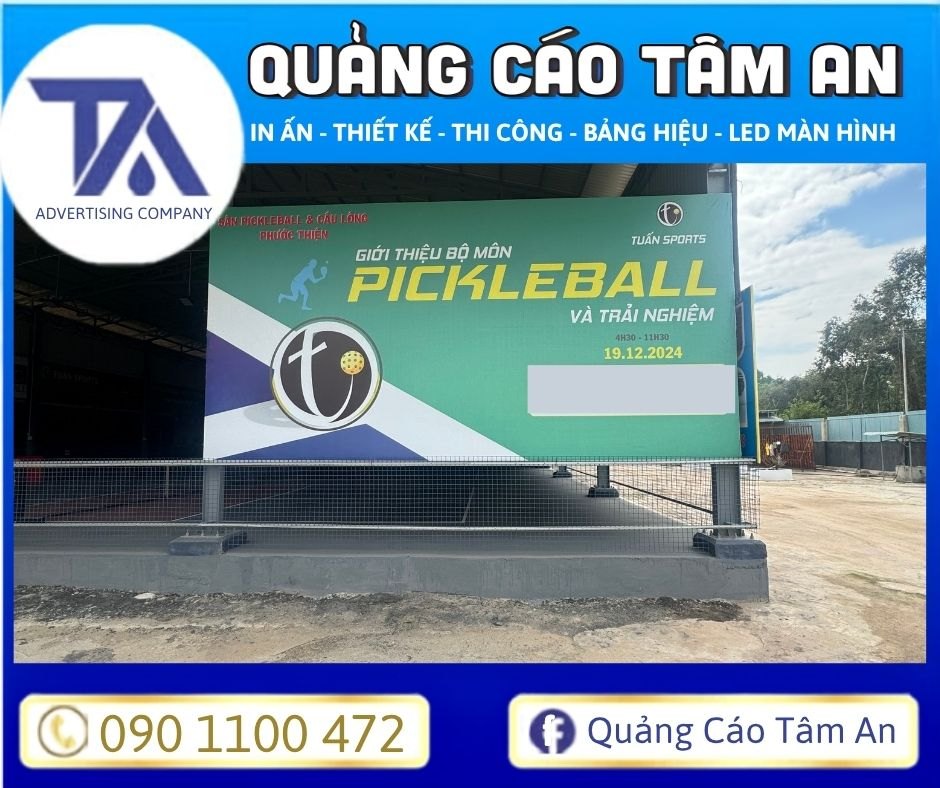 Kích thước bảng hiệu so với mặt tiền