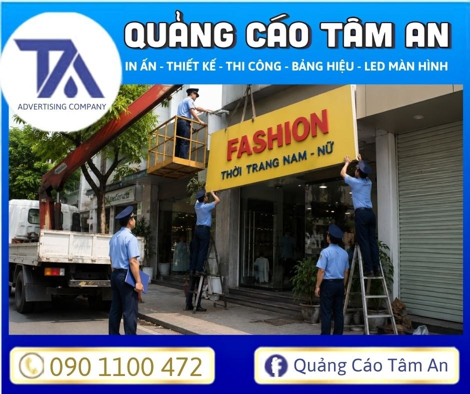 Tháo dỡ bảng hiệu vi phạm nội dung về thông tin