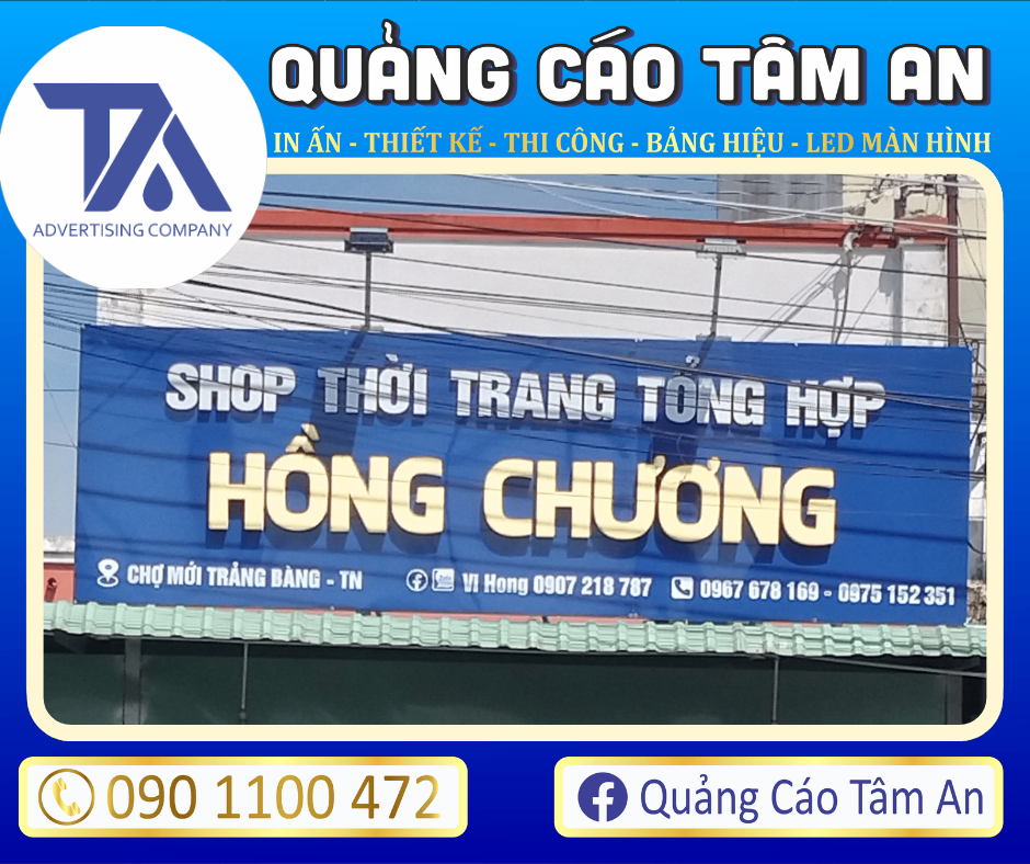 mẫu bảng hiệu Alu chữ nổi Mica