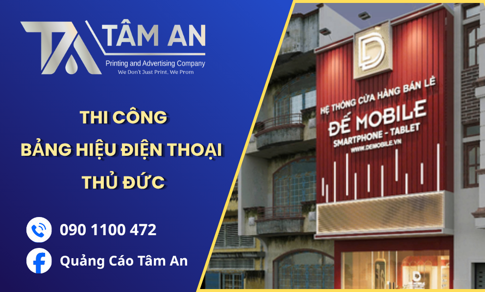 Mẫu bảng hiệu điện thoại đẹp Thủ Đức