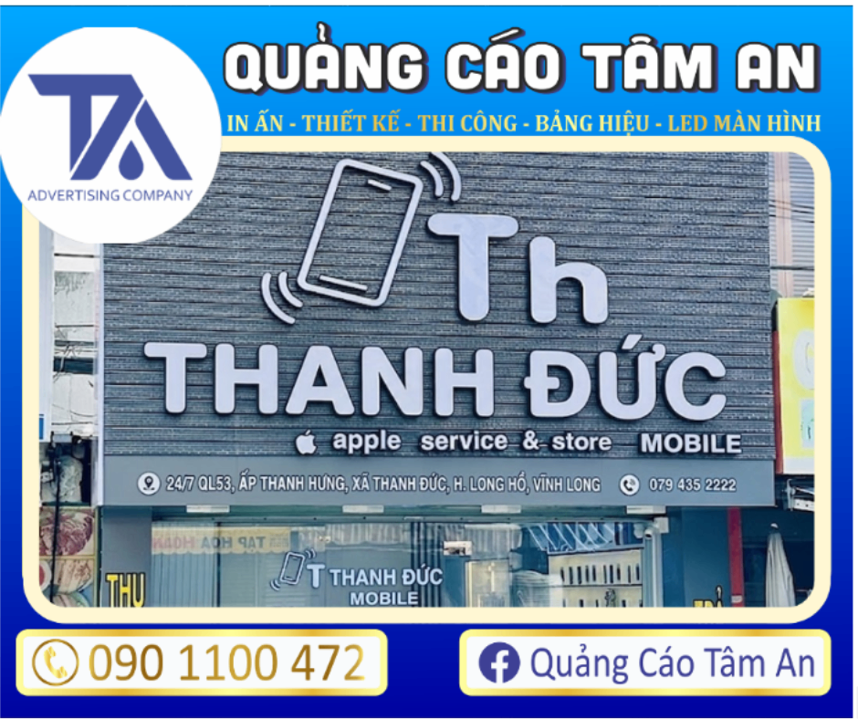 bảng hiệu Alu chữ nổi