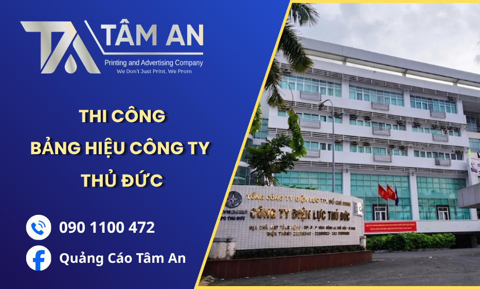 bảng hiệu công ty Thủ Đức