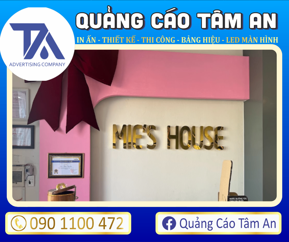 Mẫu chữ nổi Inox