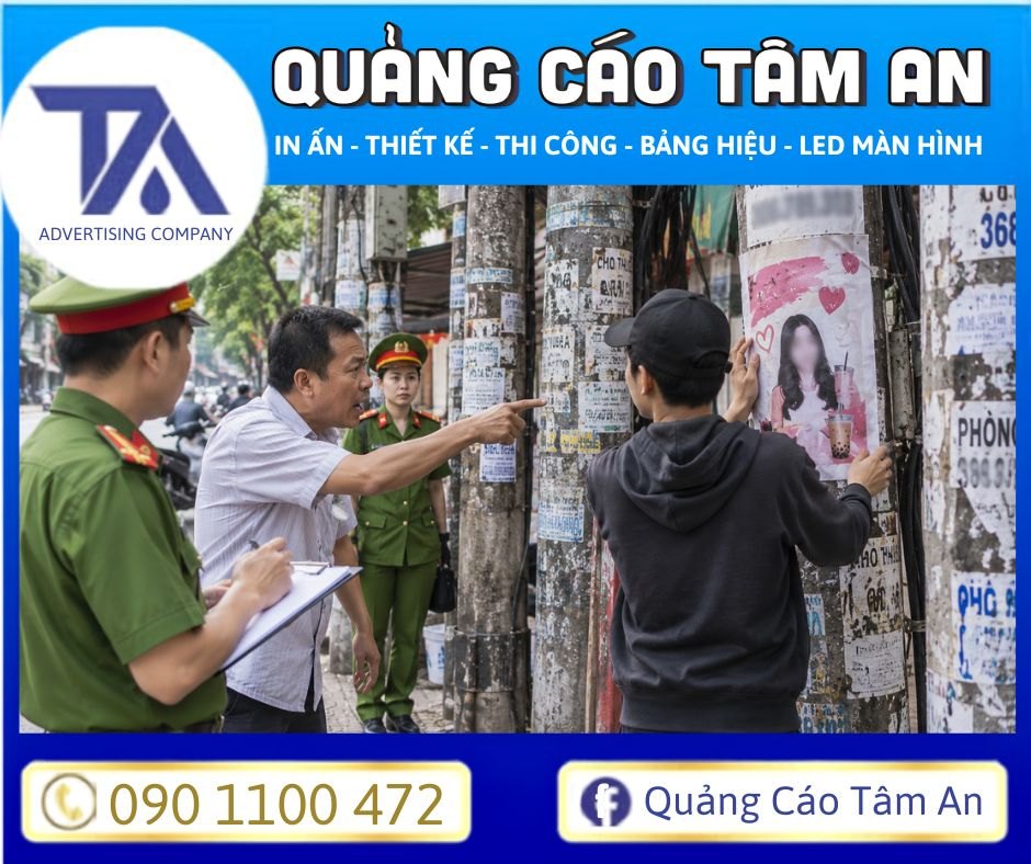 khi thuê dán tờ rơi quảng cáo, ai là người chịu trách nhiệm