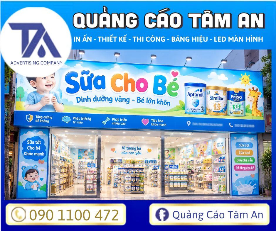Bảng hiệu cho cửa hàng sữa trẻ em đã đúng luật chưa?