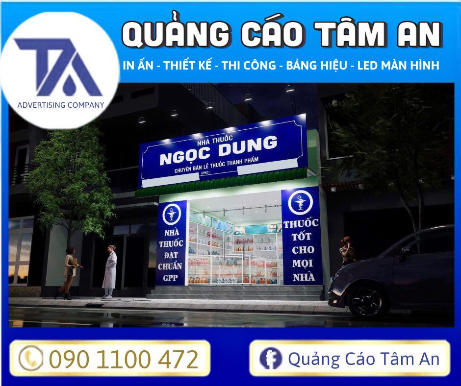 Làm bảng hiệu nhà thuốc có nội dung rõ ràng, minh bạch