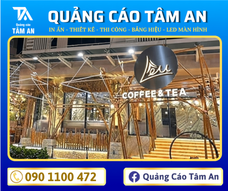 Bảng hiệu Cafe chữ inox
