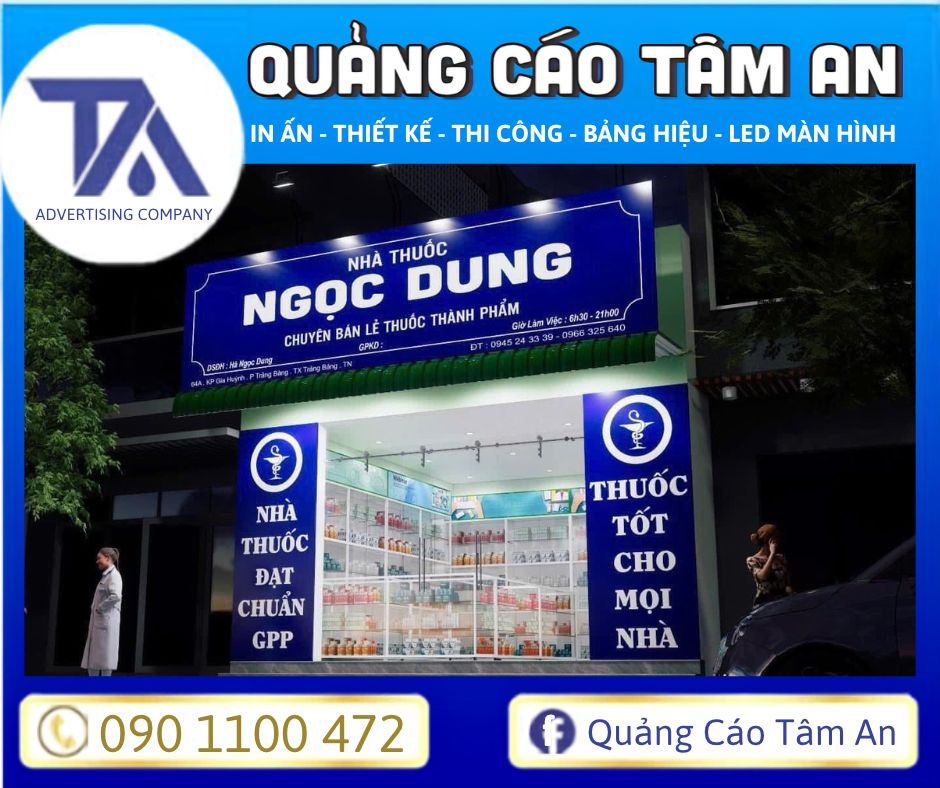 Kiểm tra thông tin bắt buộc trên bảng hiệu nhà thuốc