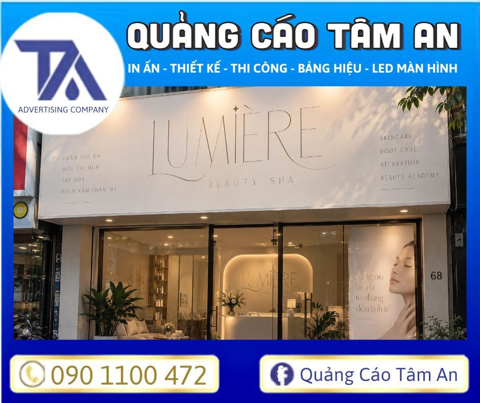 Tránh chọn font chữ làm bảng hiệu quá mảnh dễ bị mờ