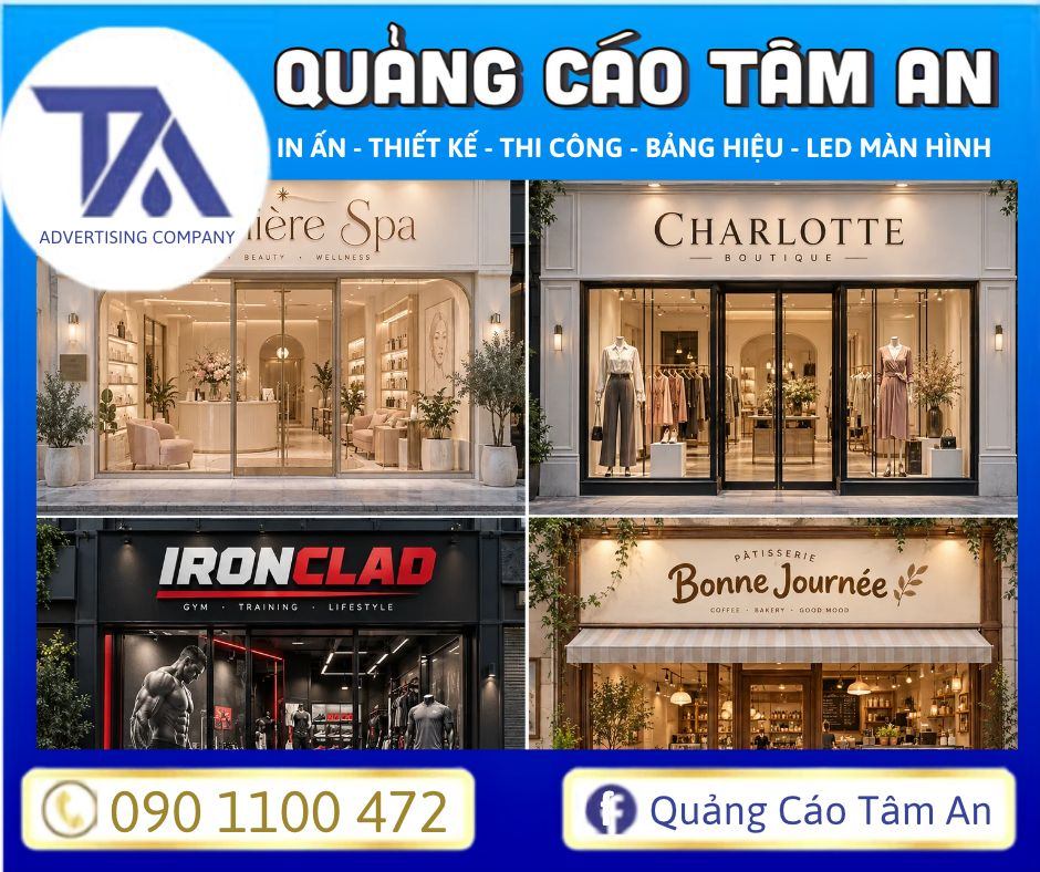 Chọn font chữ phù hợp phong cách cơ sở kinh doanh của bạn