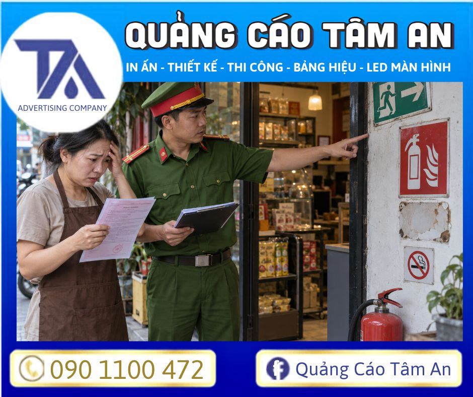 Các trường hợp bị xử phạt liên quan đến biển báo PCCC