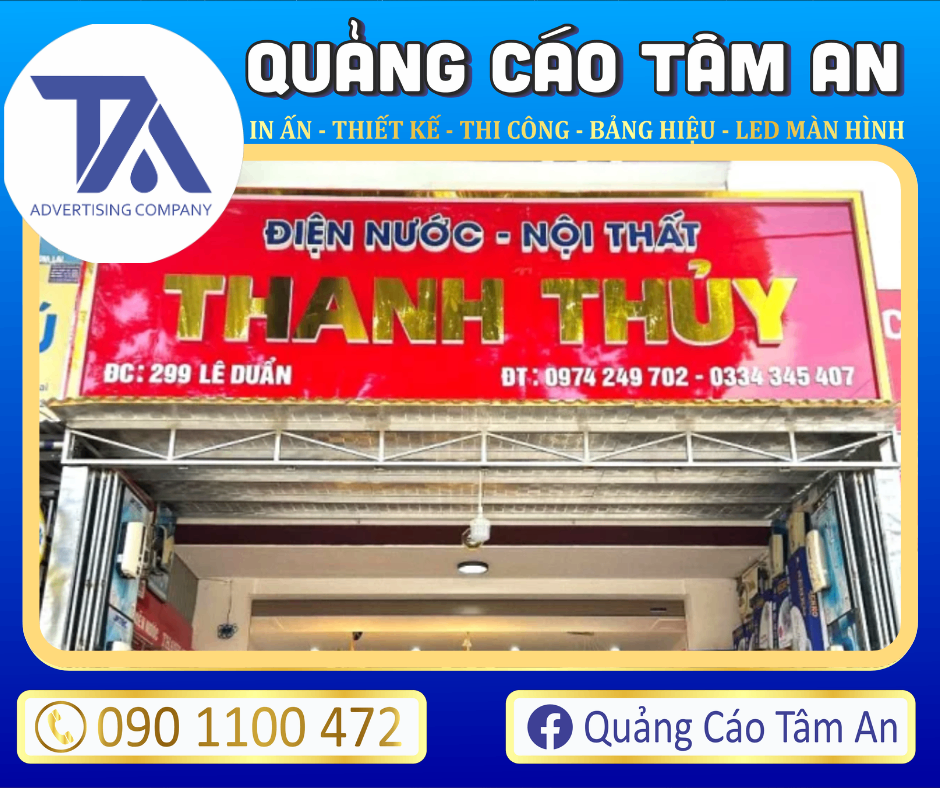 Bảng hiệu nội thất chữ nổi Inox