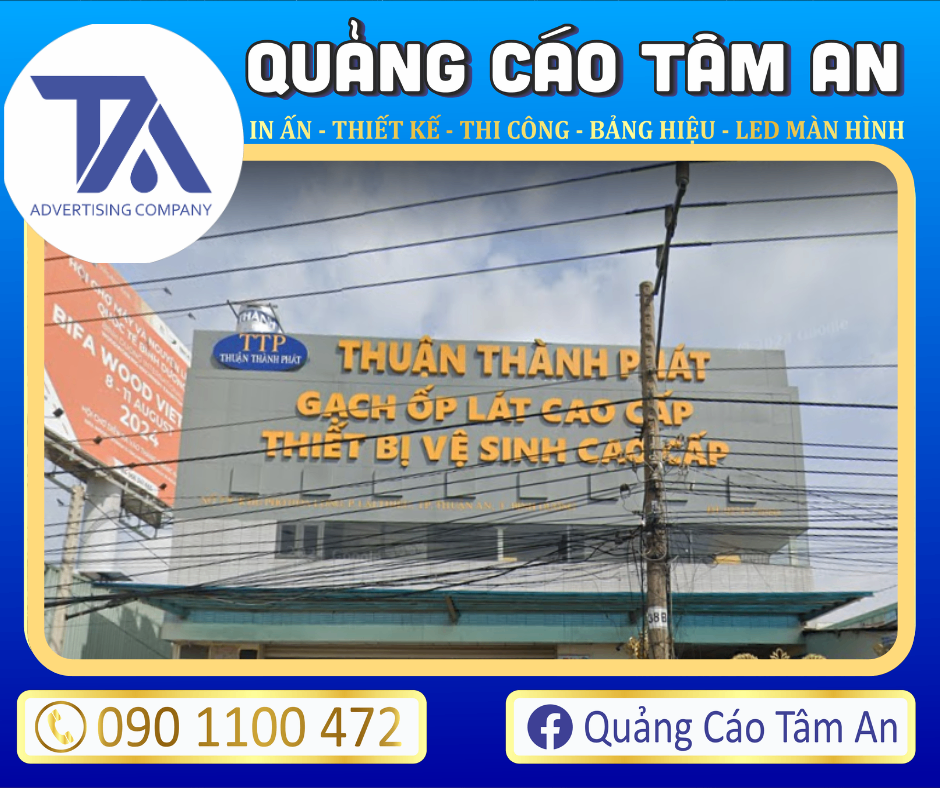 Bảng hiệu Alu showroom gạch men