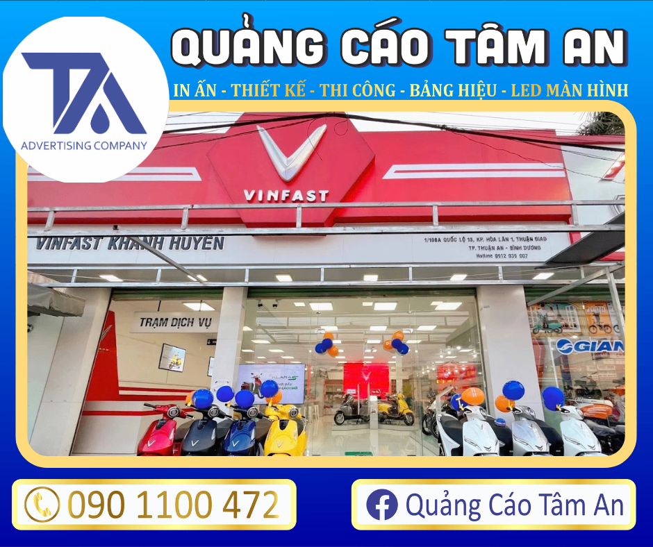 bảng hiệu showroom chữ nổi Inox