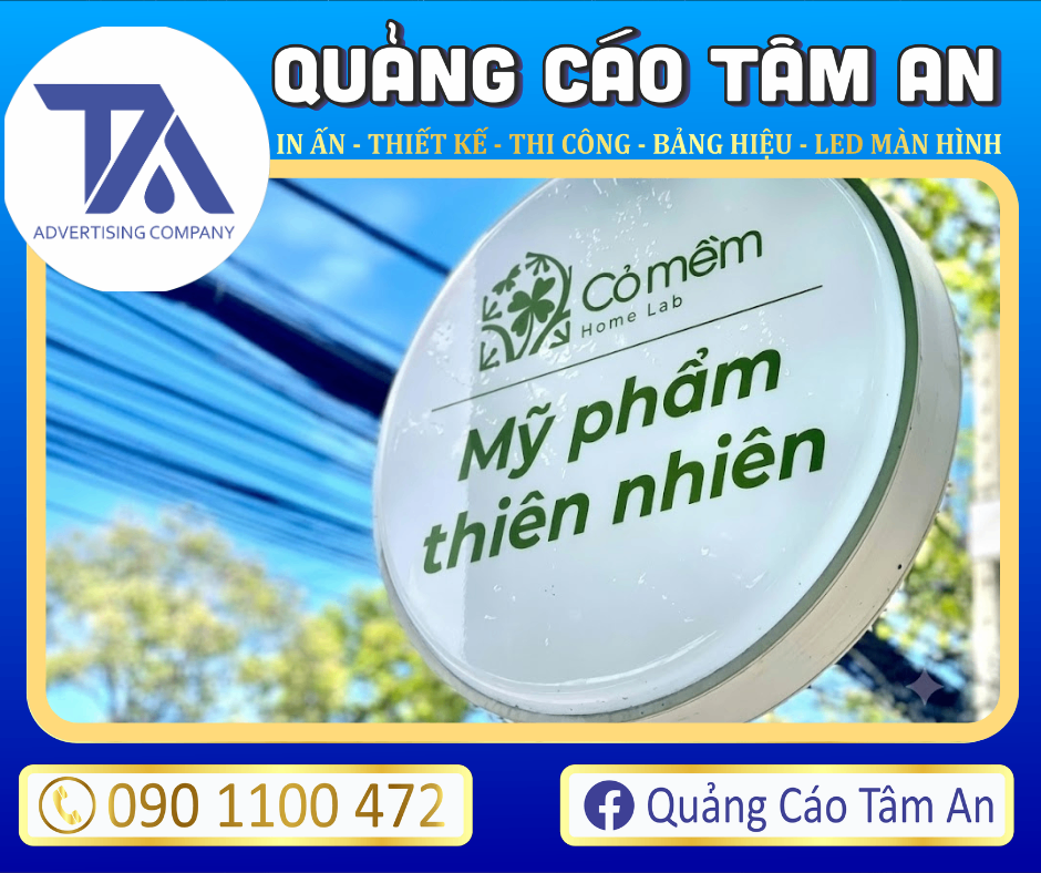 Bảng hiệu Mica hút nổi hiện đại