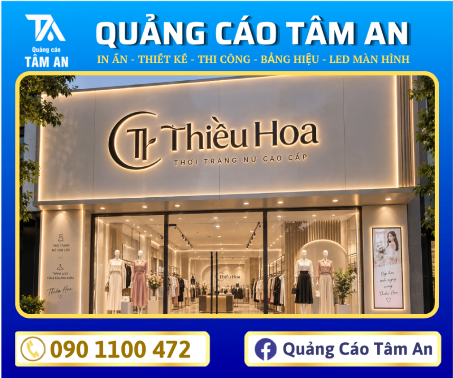 Mặt dựng Alu kết hợp Led