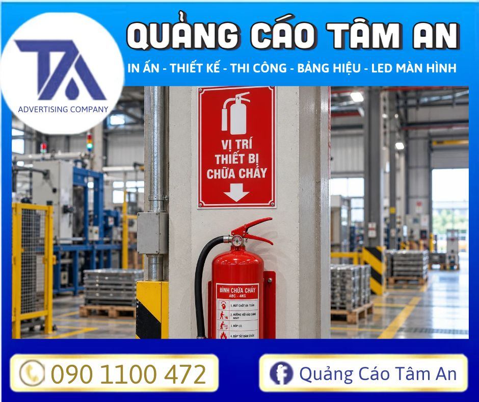 Treo Biển chỉ dẫn vị trí thiết bị chữa cháy để định vị vị trí