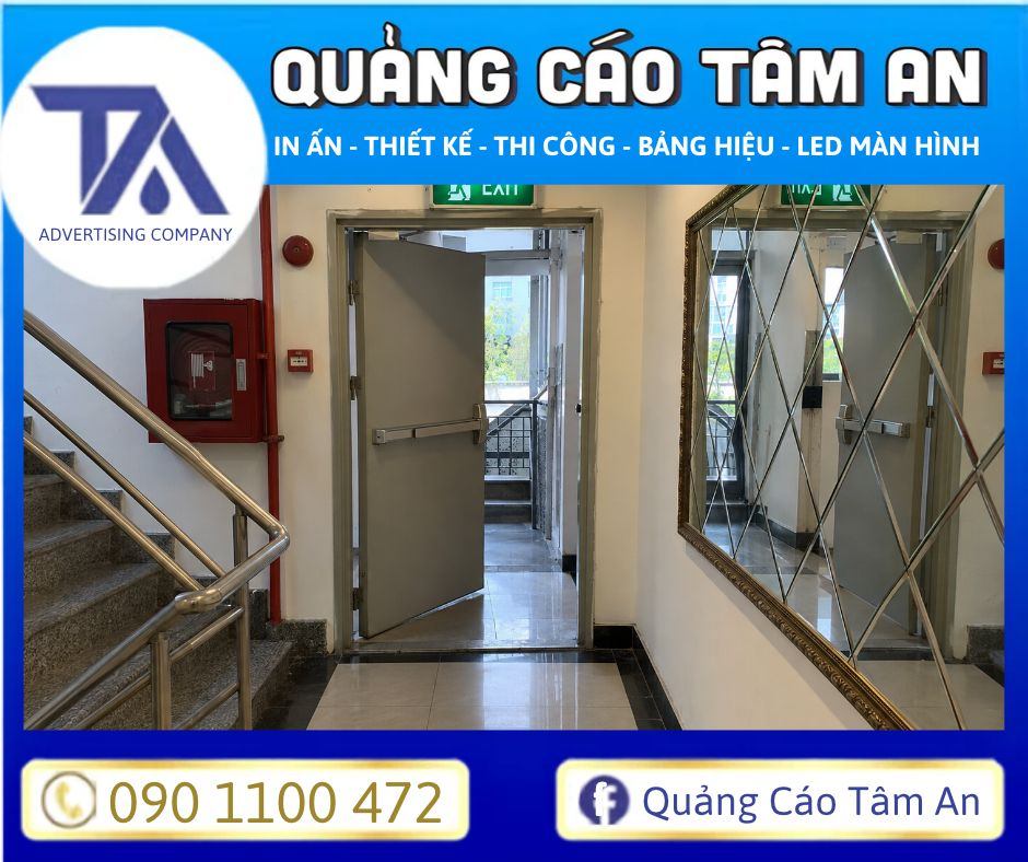 Trường hợp thi công sai hướng của cửa thoát hiểm
