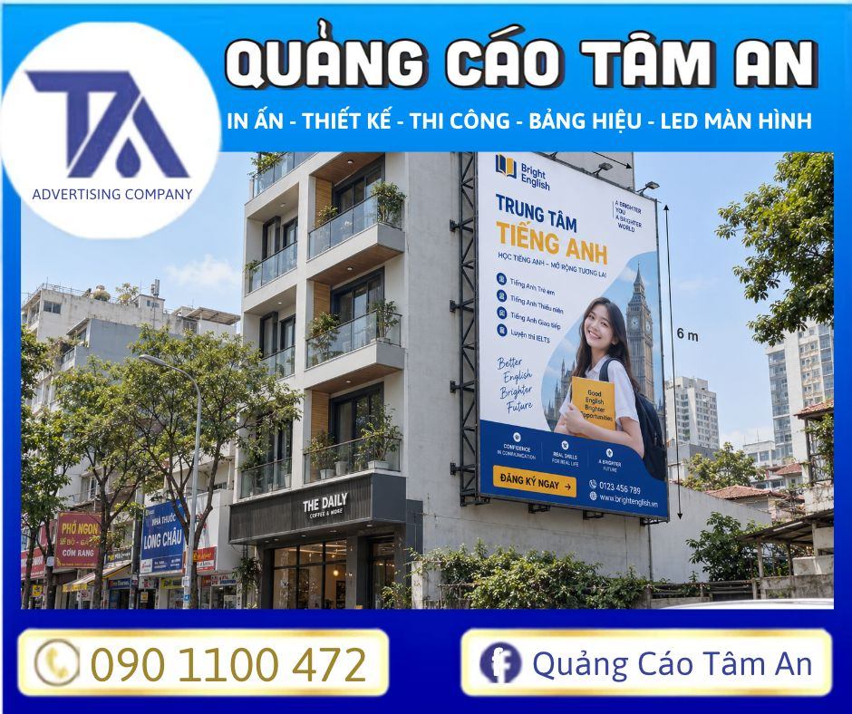 Bảng hiệu gắn bên công trình có sẵn cần xin phép
