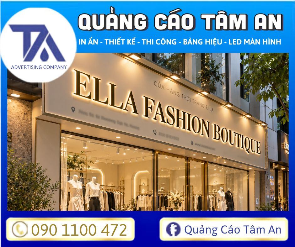 Chú ý khi thể hiện nội dung tiếng Anh trên bảng hiệu