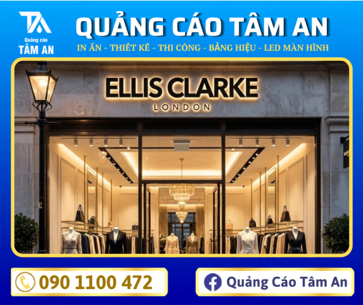 Bảng hiệu chữ nổi LED hắt sáng