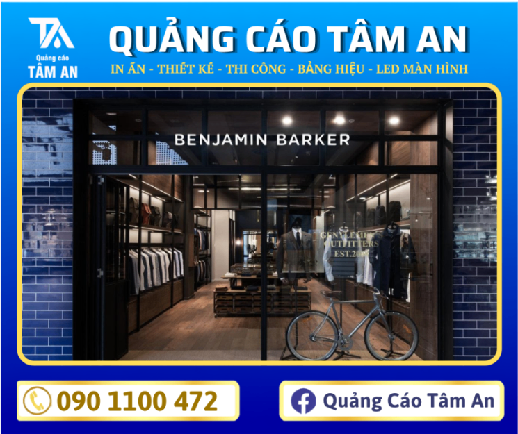 Bảng hiệu shop thời trang nam