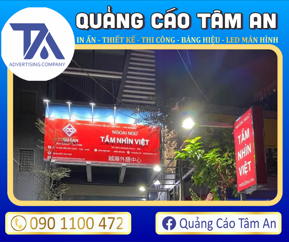 Bảng hiệu Alu kèm LED