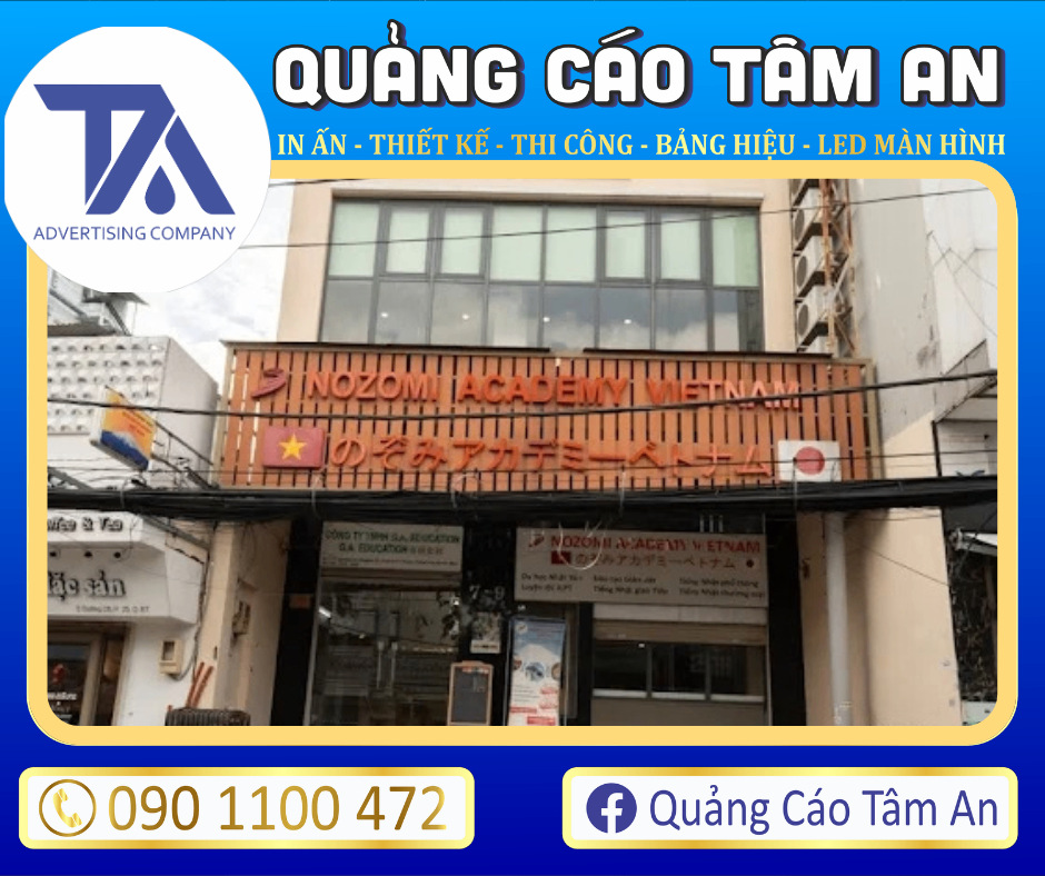 Bảng hiệu gỗ nổi bật
