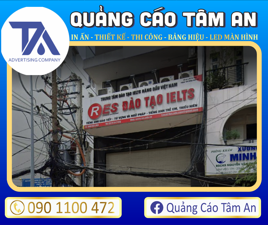 Bảng hiệu trung tâm IELTS 