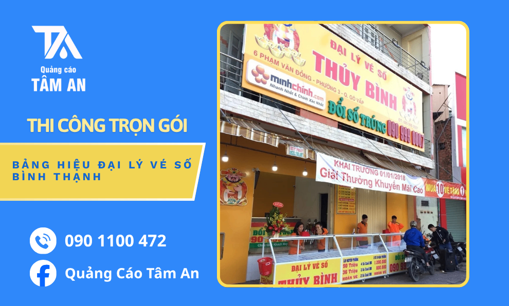 Thiết kế bảng hiệu đại lý vé số
