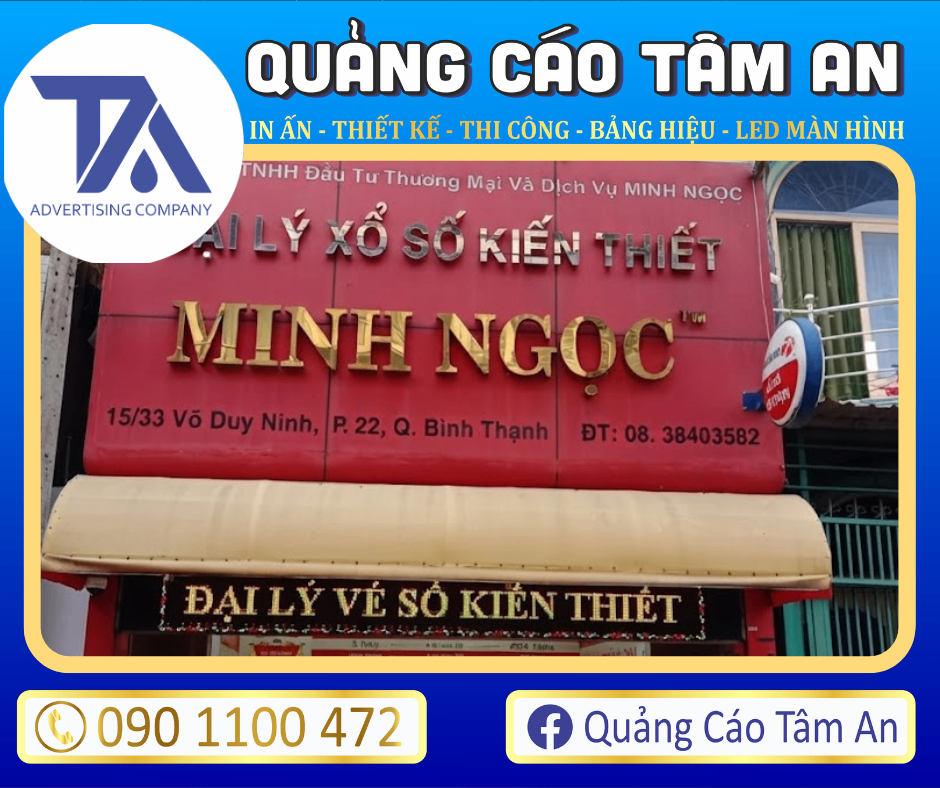 Bảng hiệu chữ nổi Inox