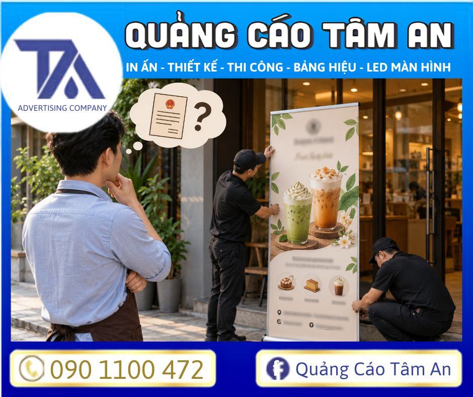 Các trường hợp standee cần xin giấy phép