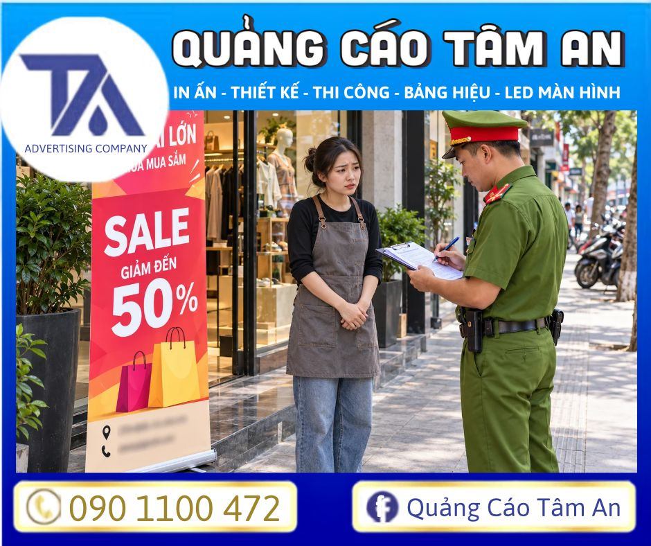 Xử phạt trường hợp vi phạm quy định quảng cáo standee