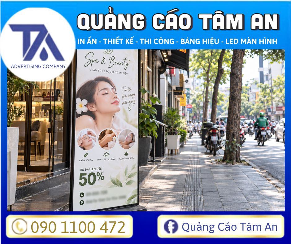 thủ tục khi dựng standee thay thế cho bảng quảng cáo
