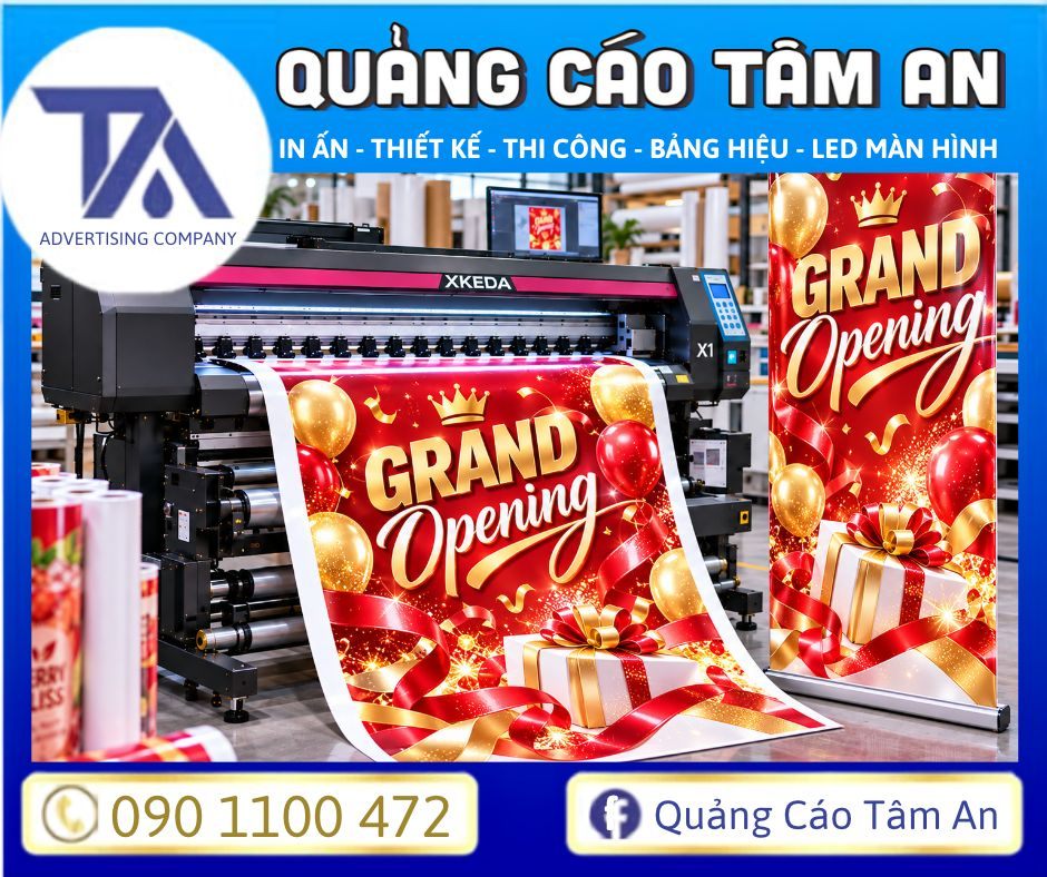 Máy in Xkeda X1 cho chất lượng standee đẹp và chuẩn màu